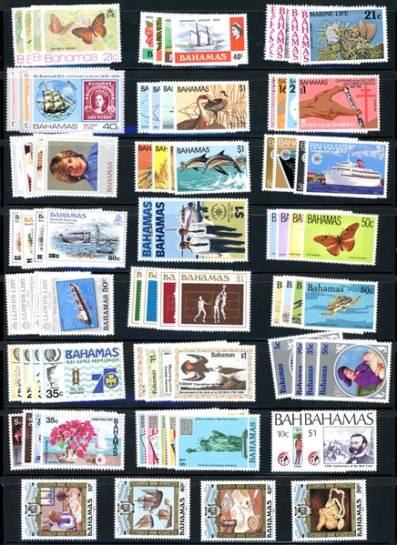 Bahamas All Different Mint Complete Sets (SCV $621)