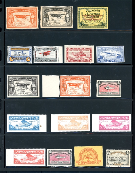 Canada Semi-Official Airmail Mint - Many MNH (Est $300-400)