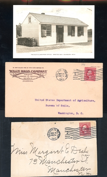 USA Covers/Card 1910-1912 Washington/Franklin Coils (Est $125-175)