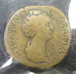 Ancient Roman Coin circa AD141 (Est $30-40)