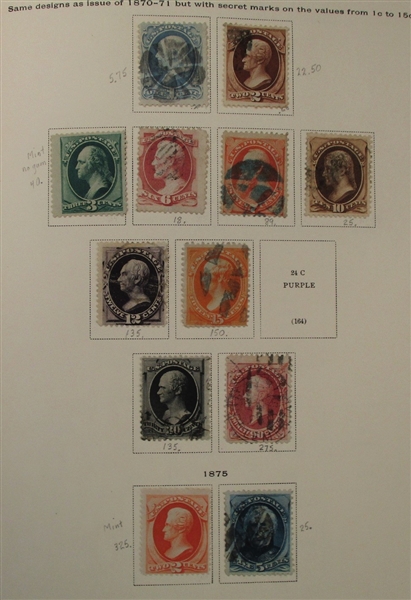 USA Collection in Scott National Album to 1964 (Est $4000-5000)