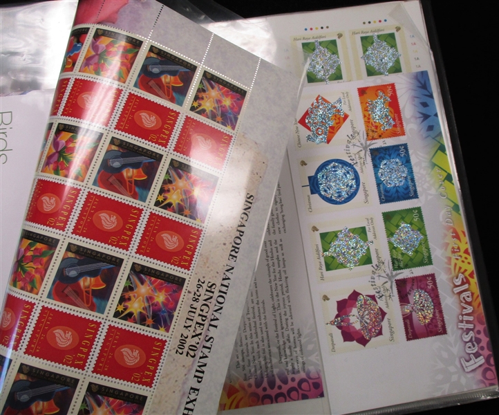 Singapore Modern Souvenir Sheets and First Day Covers (Est $50-100)