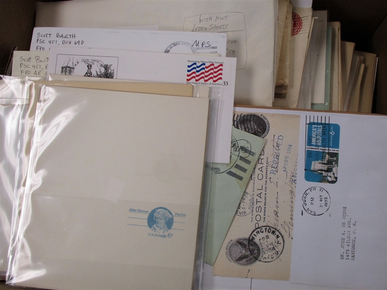US Postal Stationery - Large Lot Filling Banker Box (Est $250-350)