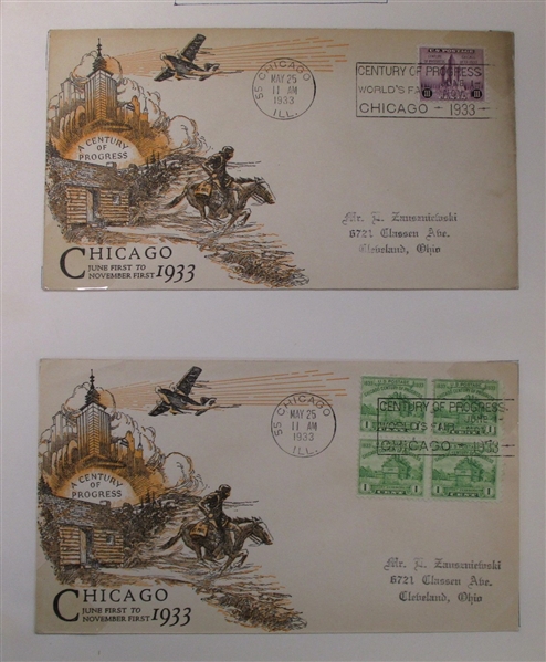 First Day Cover Collection - 13 Binders, 1927-1976 (Est $500-600)