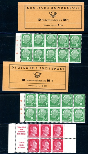 Germany Mint Booklet Pane Accumulation (Est $150-200) 