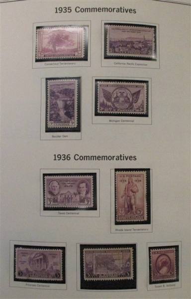 USA Mint Commemorative Collection in Heritage Album, 1935-1994 (Est $200-250)