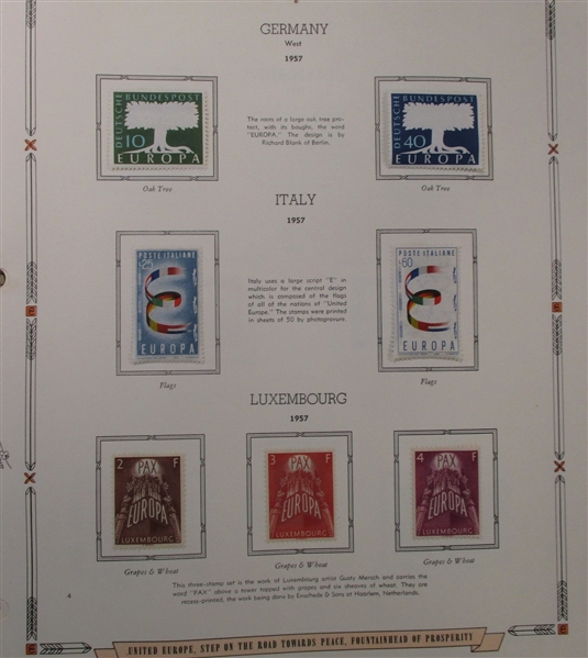 Europa Mint Collection, 1956-1967  (Est $200-300)