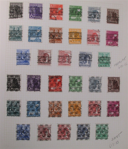 Germany Used Collection in Elbe, 1868-1980 (Est $250-300)