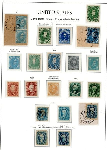 Confederate States Collection with Extras (Est $500-1000) 