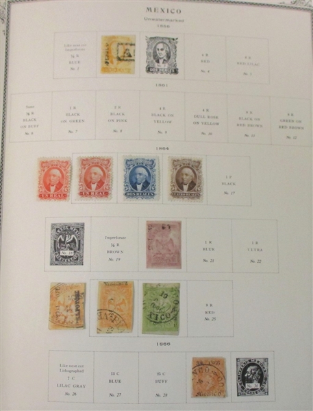 Mexico Mint/Used Collection on Scott Pages to 1978 (Est $300-400)