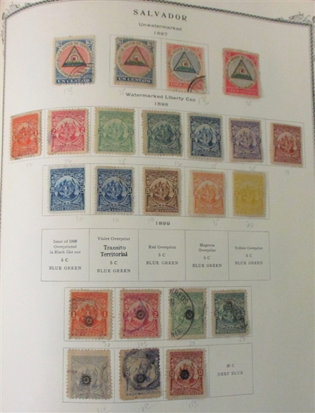 Central America Collection in Scott Specialty Album to 1960's (Est $100-150)