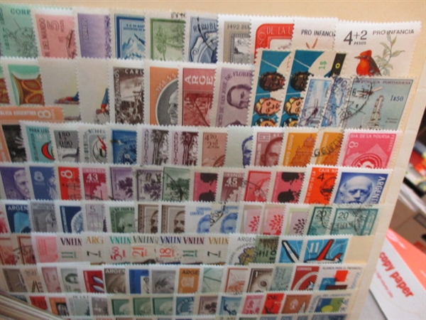 Massive Accumulation of Stamps on Stock Sheets (Est $600-800)