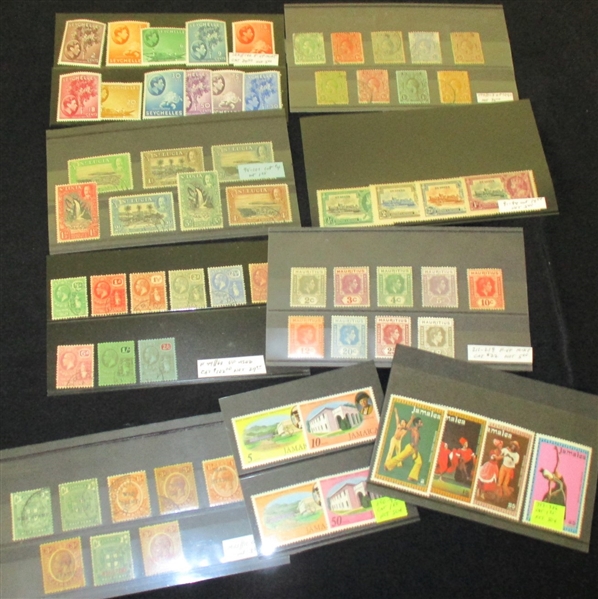 British Commonwealth Mint/Used on Cards (SCV $4000+)
