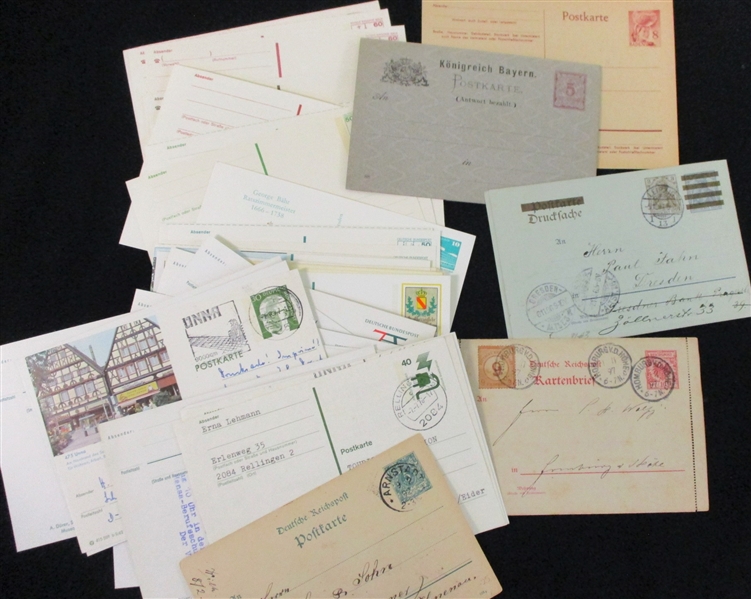Germany and Areas Mint/Used Postal Stationery Group (Est $150-250)