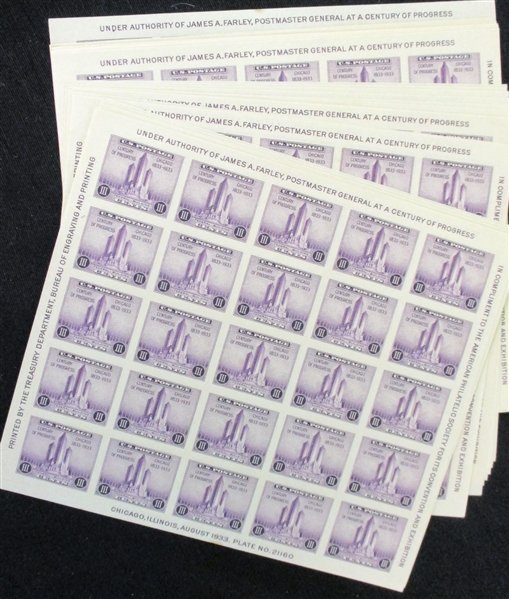 USA Scott 731 Souvenir Sheet, Unused, Qty 30, Faults (Est $100-150)