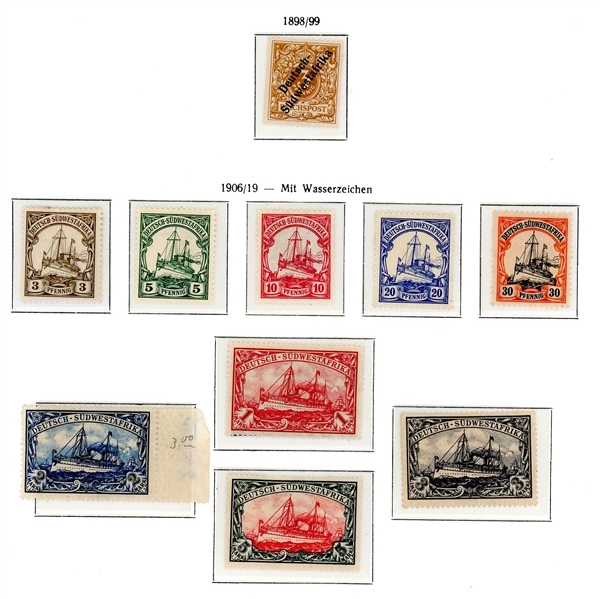 German Southwest Africa Parallel Mint and Used Collection (SCV $667)