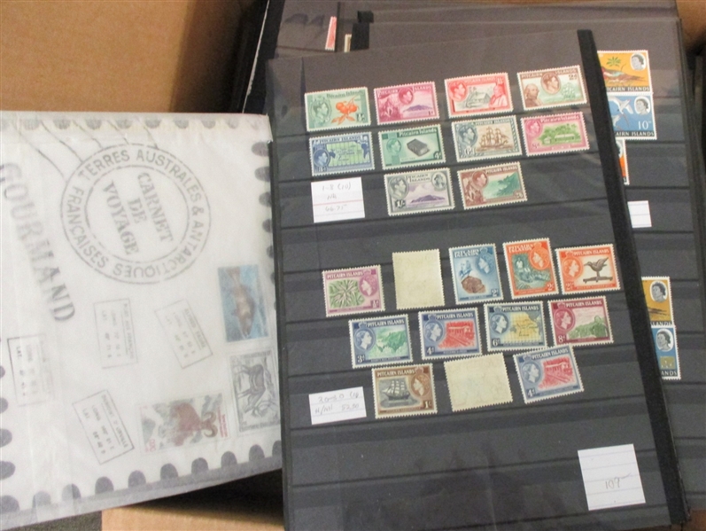 Foreign Mint Singles, Sets, Souvenir Sheets in Stockbook (Est $600-800) 