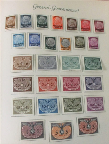 Germany and Areas Collection (1939-45) in Borek Album (Est $300-350)
