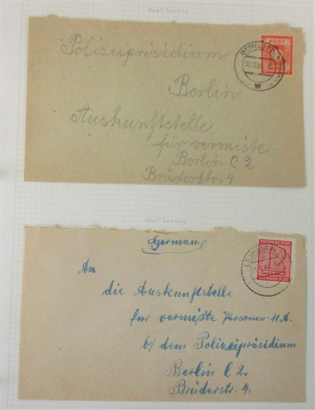 German Occupation/Locals Collection (Est $200-300)