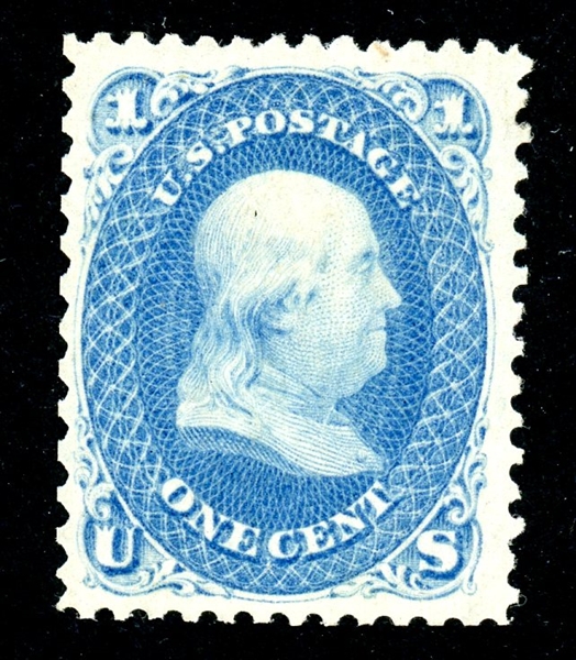 USA Scott 63 Unused F-VF, Reperforated with 2001 PSE (SCV $275)