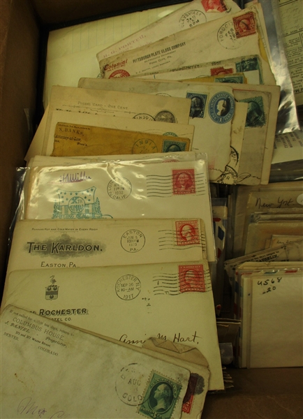 Covers, Checks, Commercial Correspondence, and More (Est $90-120)