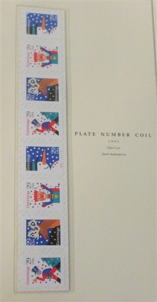 Plate Number Coil Collection in 2 Scott Specialty Albums (Est $100-200)