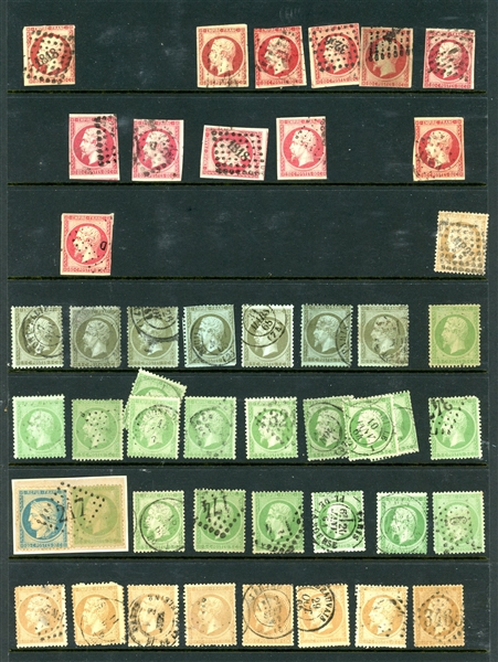 France Early Ceres and Napolean Issues in Quantity (Est $600-800)
