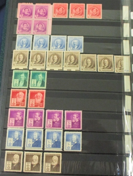 USA in 3 Stockbooks, Mint, Much MNH (Face $218)