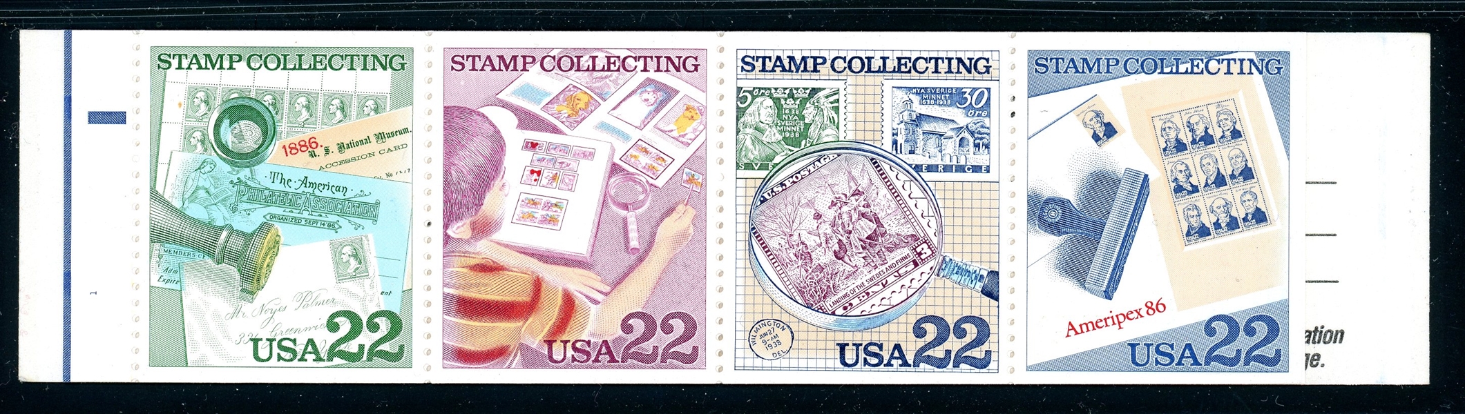 USA Scott BK153a Complete Booklet, Black Omitted Stamp Collecting (SCV $100)
