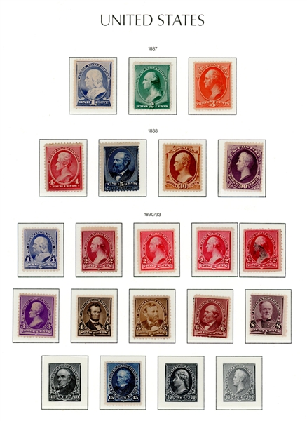 USA Definitive Collection Remainder to 1890's, Very High Catalog! (Est $3000-5000)