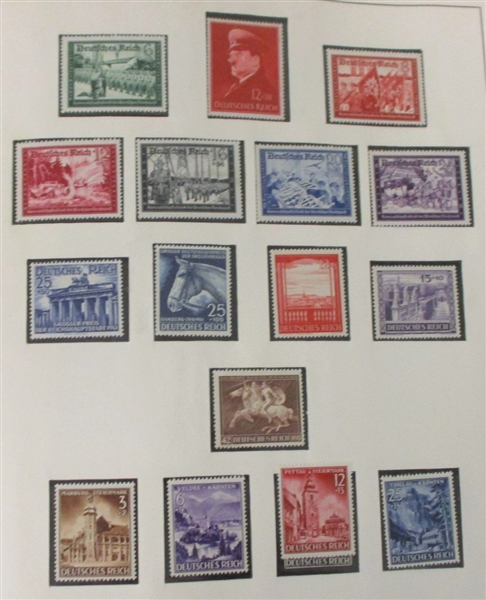 Germany and Areas Mint Collection in Borek Album, 1933-45 (Est $500-750)