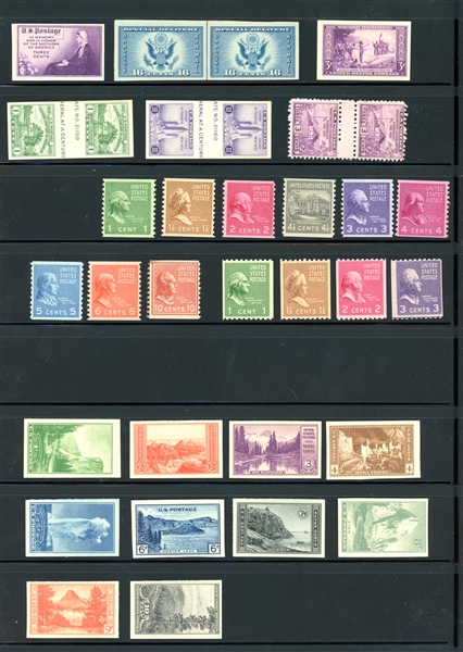 USA 1920-30's Mostly Mint Accumulation on Stock Sheets (Est $300-400)
