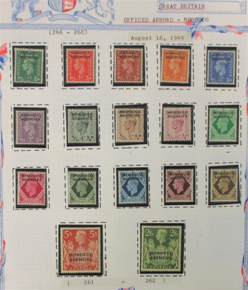 Great Britain Offices Collection on Pages - Mint/Used (Est $250-300)