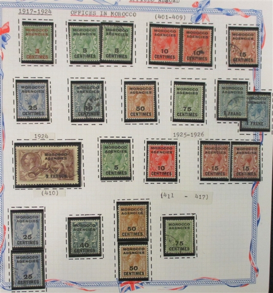Great Britain Offices Collection on Pages - Mint/Used (Est $250-300)