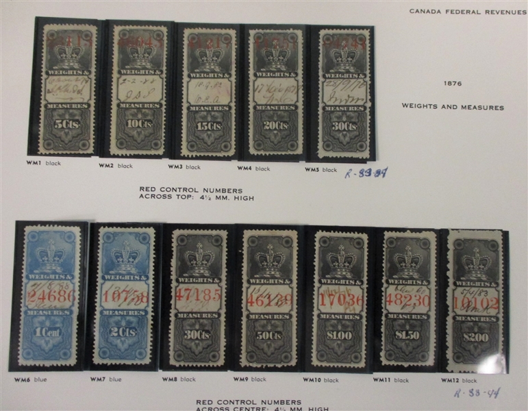 Canadian Revenue Collection (Est $500-700)
