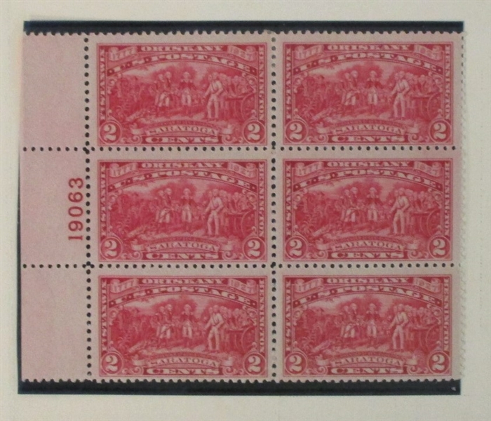USA Early Plate Block Collection to the 1930's (Est $400-500)