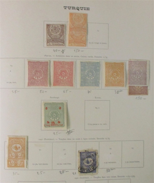 Turkey Mostly Unused Collection in Old Yvert Album to 1936 (Est $200-250)