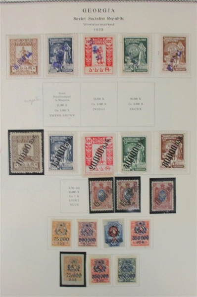 Amazing Russian Republic and Occupation Collection on Scott Pages (Est $3000-5000)