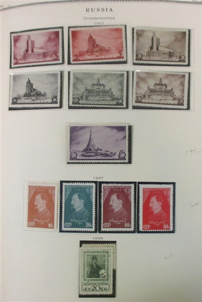Beefy Russia Collection to 1968 in Scott Specialty Album (Est $5000-6000)