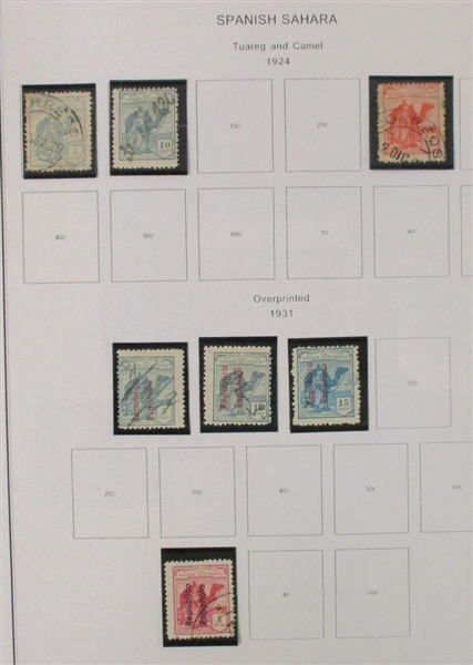 Spanish Sahara and West Africa Parallel Mint/Used Collection (Est $150-200)