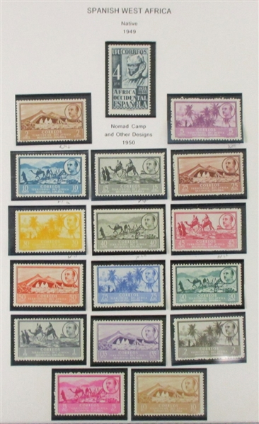 Spanish Sahara and West Africa Parallel Mint/Used Collection (Est $150-200)
