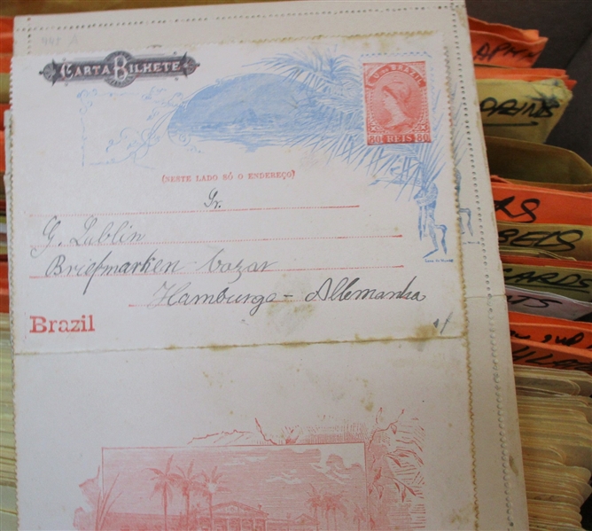 Brazil - Large Box of Postal Stationery and Covers (Est $750-1000)