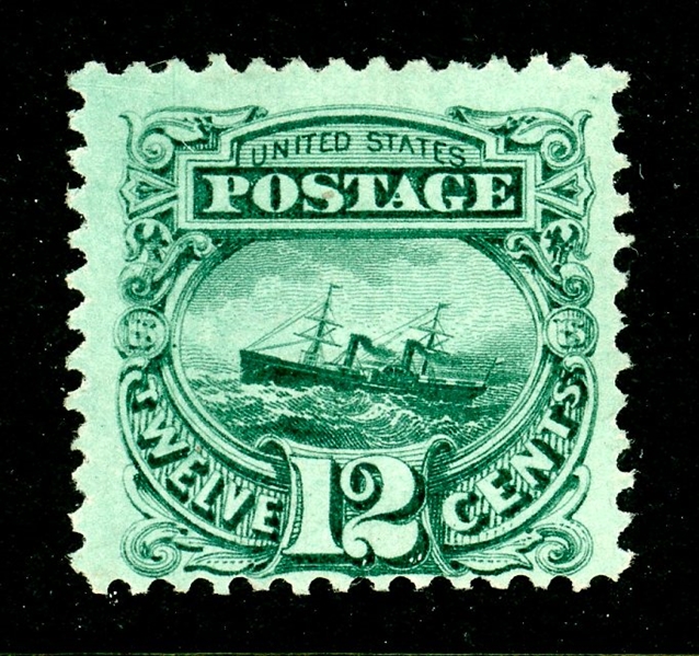 USA Scott 117 Unused, No Gum, Fine, 12c 1869 Pictorial (SCV $725) 