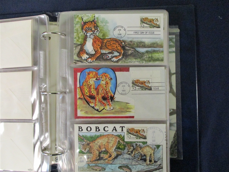 USA Scott 2482 FDC Cover Collection, 1990 $2 Bobcat Issue