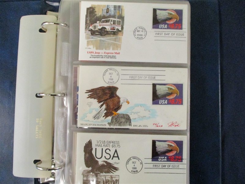 USA Scott 2394 First Day Cover Collection, 1988 $8.75 Express Mail Issue