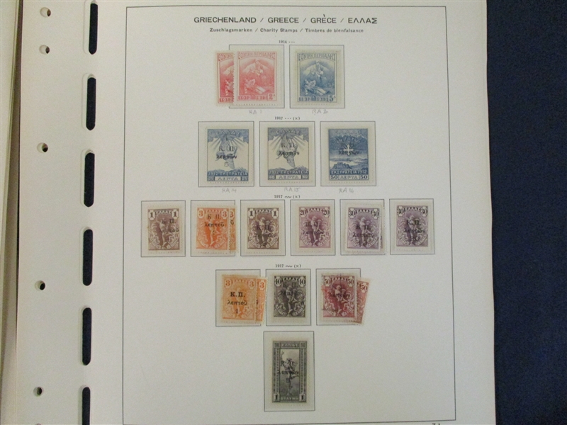 Greece Mint/Used Collection - Shaubeck/Scott Pages plus Extras (Est $350-400)