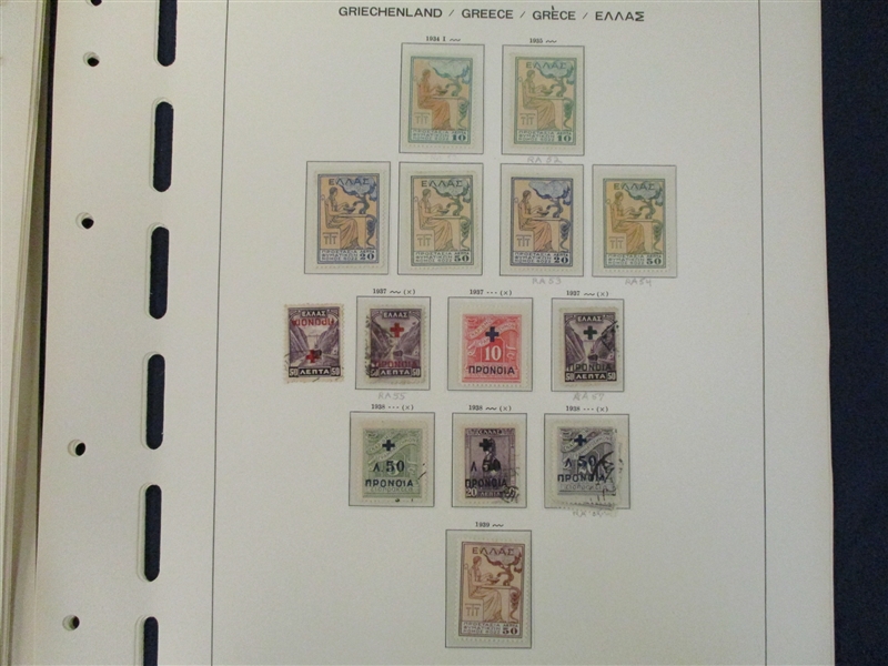 Greece Mint/Used Collection - Shaubeck/Scott Pages plus Extras (Est $350-400)