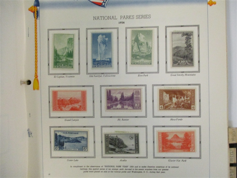 USA Commemorative Collection on White Ace Pages to 1939 (Est $175-250)