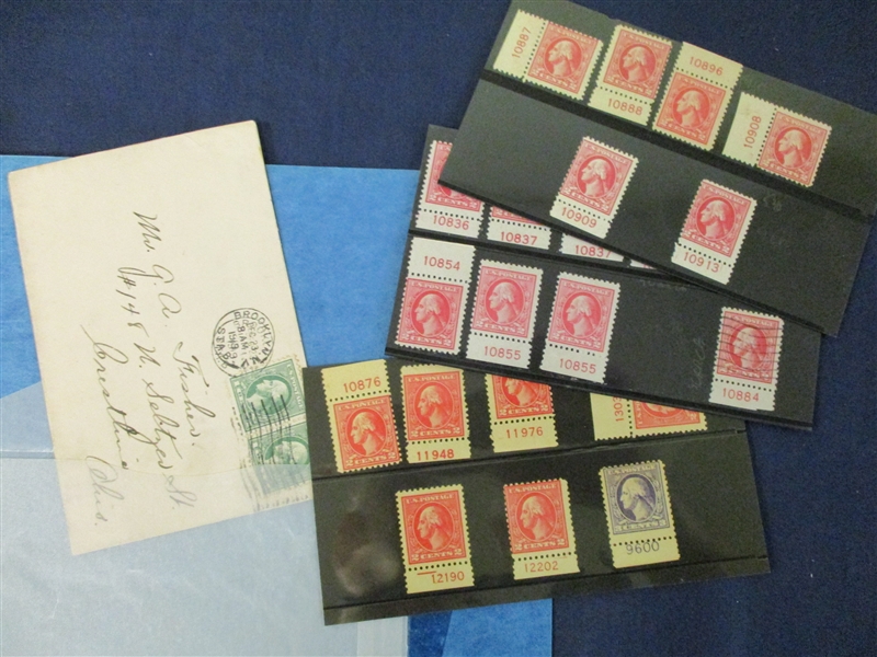 USA Washington-Franklin Offset Printing Collection - Used, Unused, Covers (Est $250-350)