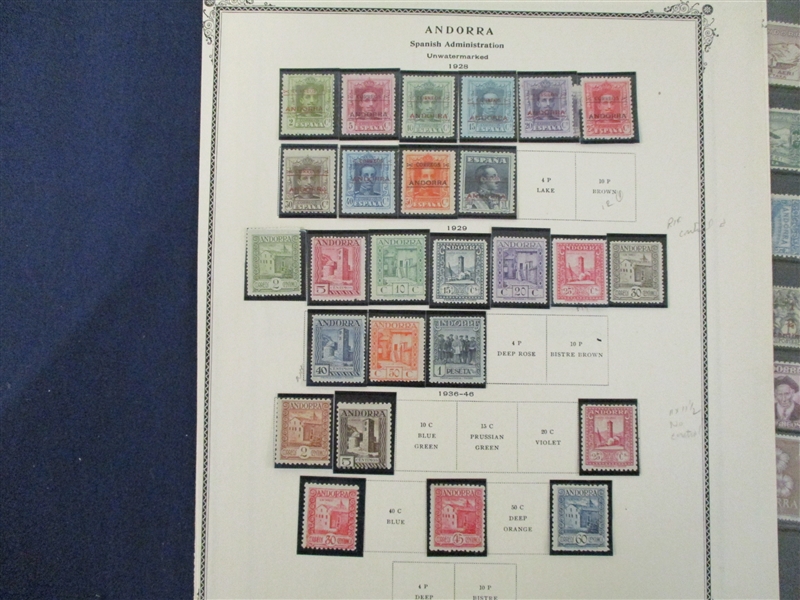 Spanish Andorra Collection to 1940's (Est $75-100)